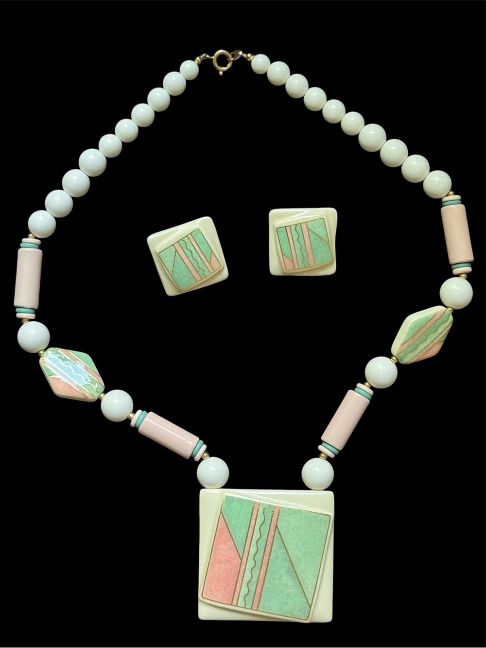 Vintage Japan Necklace and Earring Set